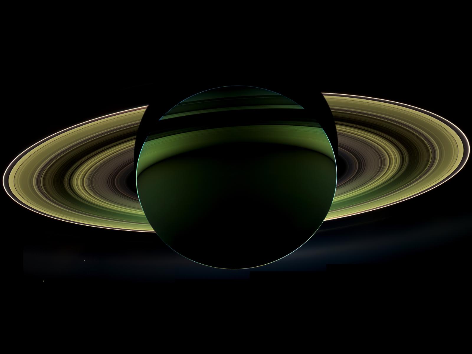 NASA's Cassini spacecraft has delivered a glorious view of Saturn, taken while the spacecraft was in Saturn's shadow. Image credit: NASA.