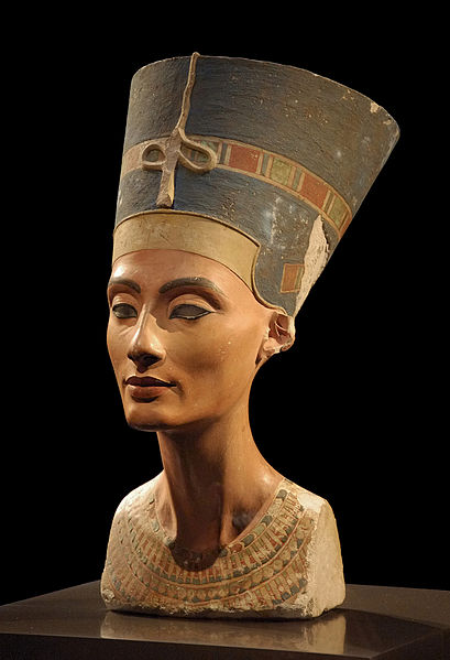 Nefertiti's bust in Neues Museum, Berlin.